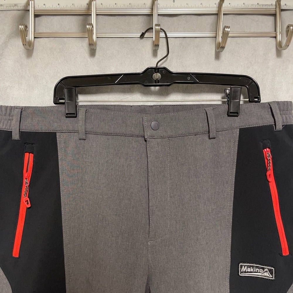 Makino Pants Men 3XL Gray Performance Outdoor Expedition Climb Articulated 40X27